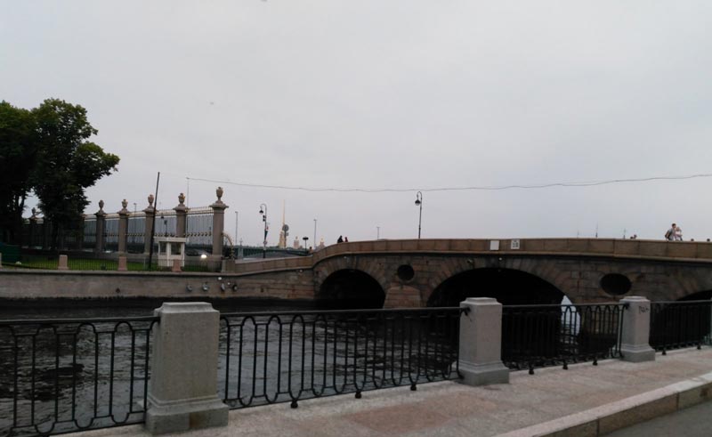Набережная Фонтанки от Прачечного моста Петербурга