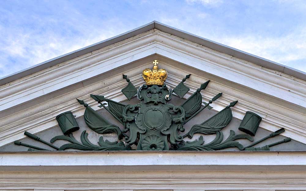 Картуш на Иоанновских воротах Петропавловской крепости