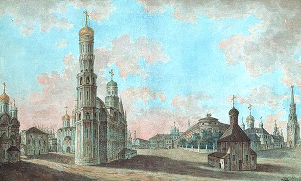 До 1817 года Храм Николы Гостунского был отдельным небольшим строением