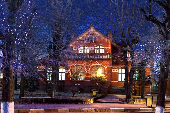 Зеленоградск в Новый Год