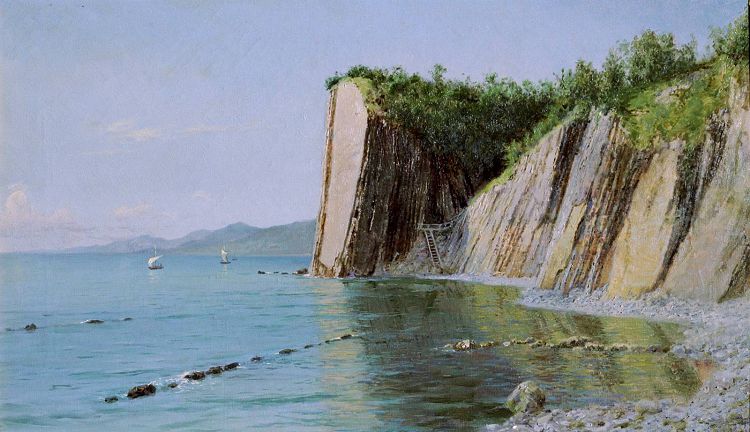 Самый популярный пейзаж - "Кадошские скалы" Киселев создал в 1902 году