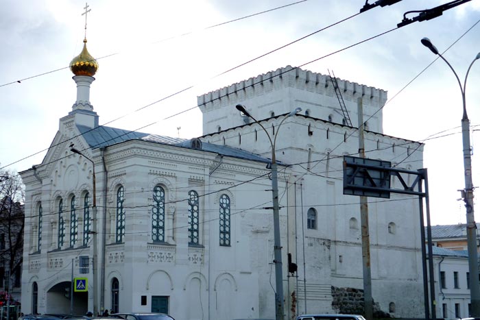 Знаменская церковь и Власьевская башня. 17 век