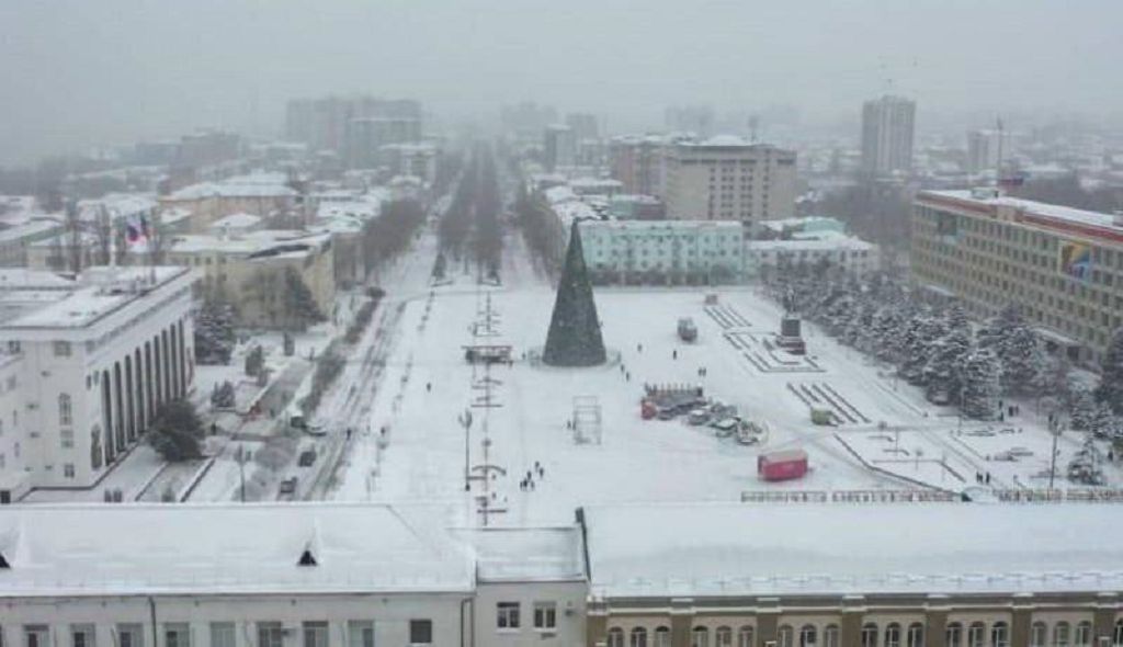 Центральная площадь в Новый год