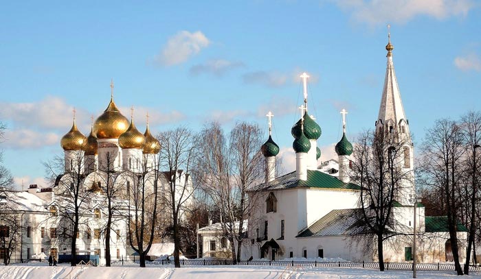 Объекты Рубленого города зимой