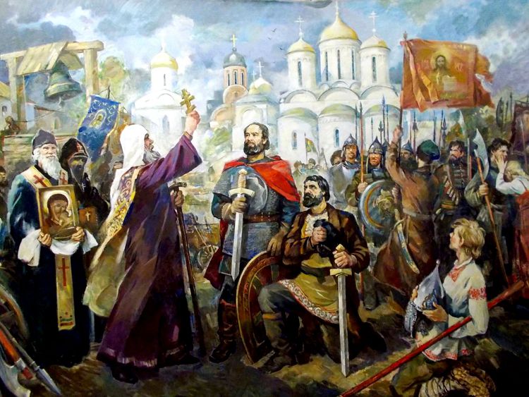 Минина и Пожарского во всех начинаниях активно поддерживала церковь