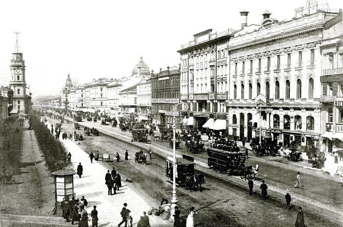 Невский проспект к началу 20 столетия - современная и красивая улица
