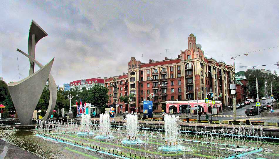 Фонтан "Парус" на самарской Набережной