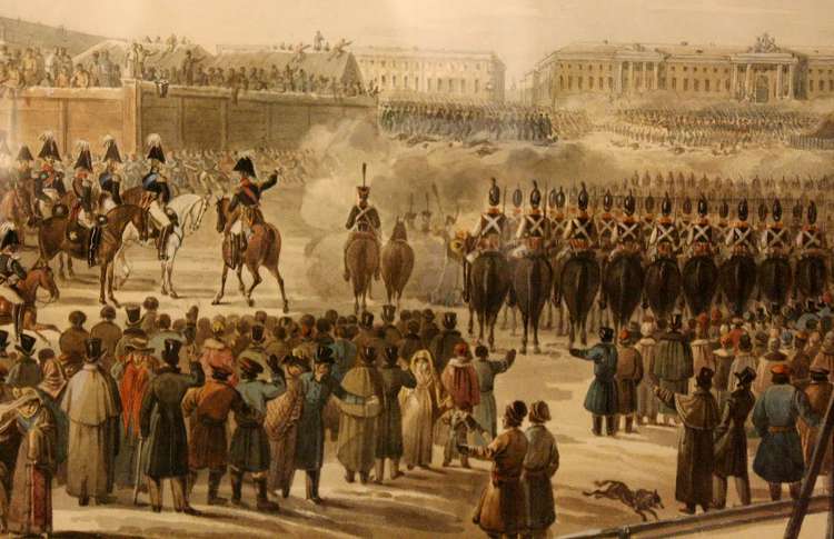 Известное восстание декабристов 1825 года произошло на Сенатской площади
