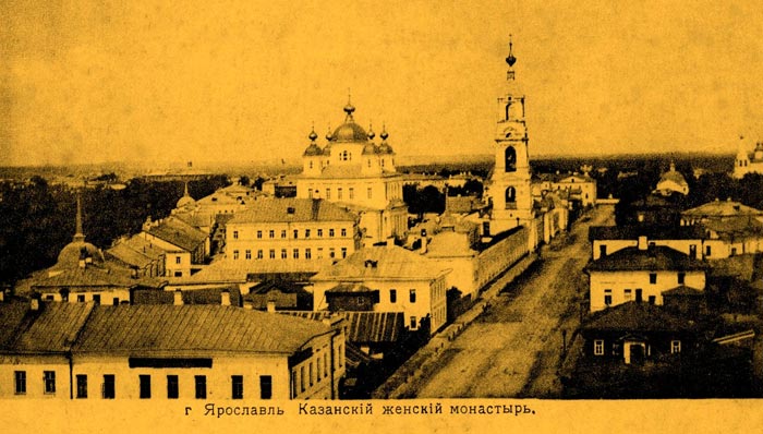 Вид Казанского женского монастыря в 19 веке