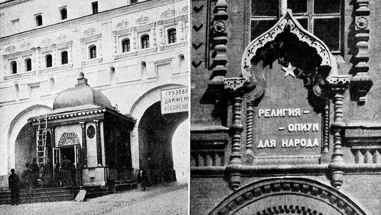 в 20-е годы 20 века Часовня была объектом атеистической пропаганды