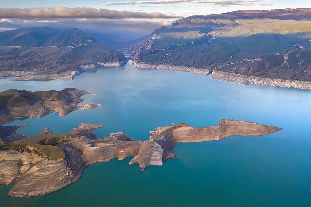 Панорама Чиркейского водохранилища