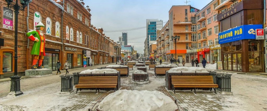 Улица Ванера зимой