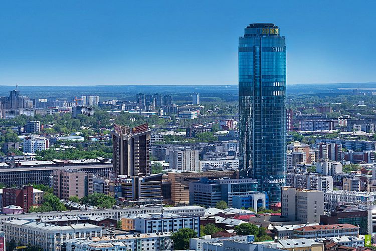 Вид на Екатеринбург сверху Вид на Екатеринбург сверху