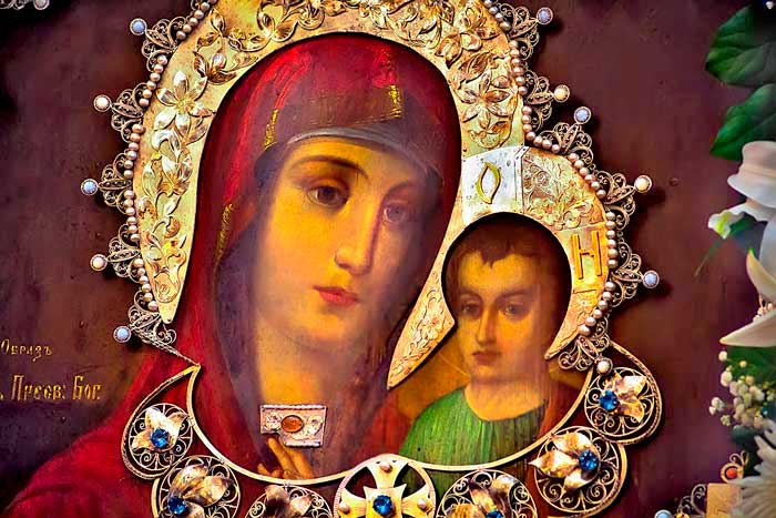 Афонская икона Иверской богоматери