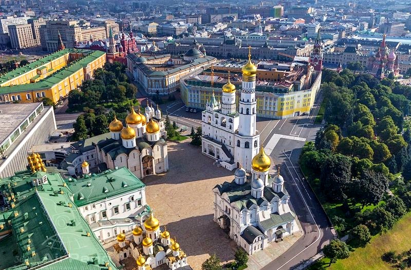 Территория Московского Кремля - это историческое место начало формирования города