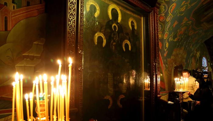 Икона Вознесенского храма в Печерском монастыре