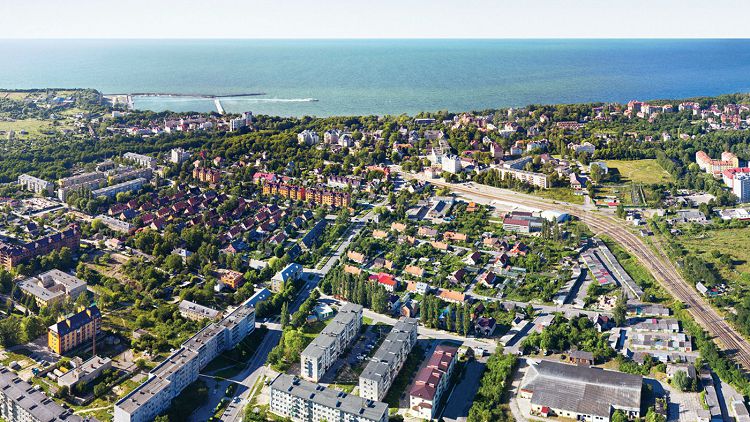 Вид на поселок сверху