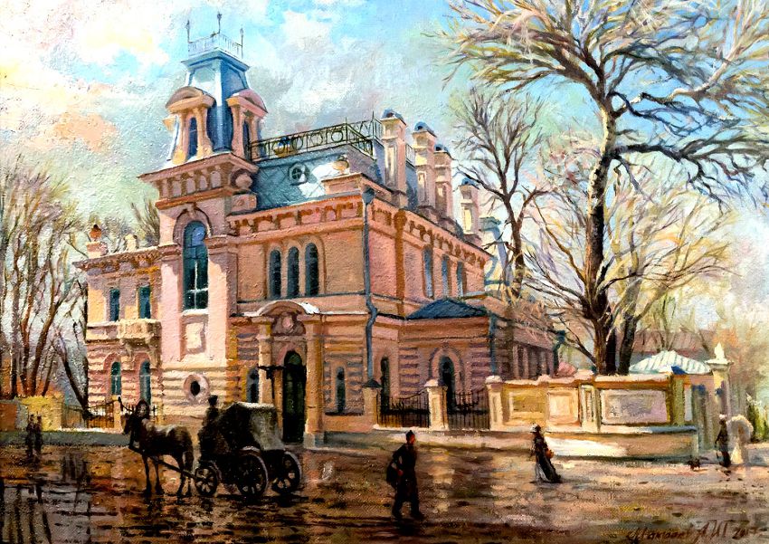 Усадьбу Сандецкого часто рисуют сегодняшние художники. Картина А Макраева
