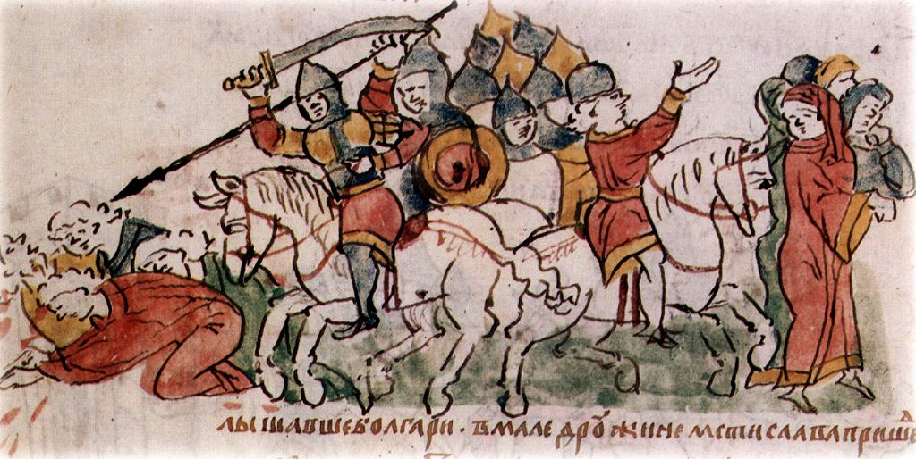 Русские летописи рассказывают о многочисленных столкновениях русских с булгарами