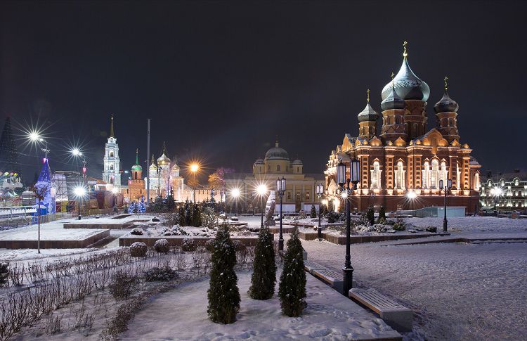 Вечерняя зимняя Тула