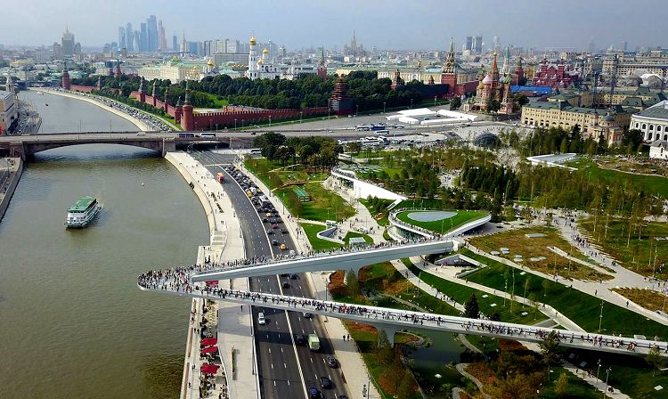 Посещение Парка "Зарядье" станет интересным и полезным времяпровождением