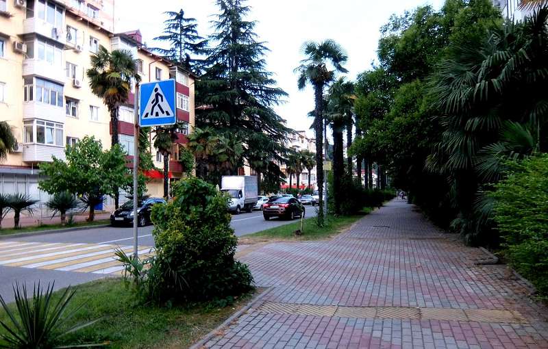 Любой уголок Хосты являются частью зеленой парковой зоны