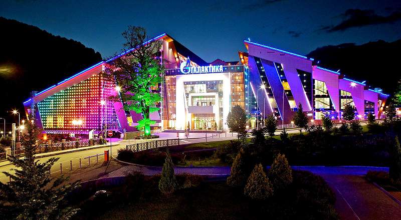 Центр "Галактика" находится на туристической территории Красной поляны