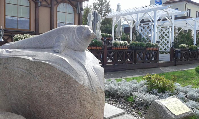 Скульптура Серого балтийского тюленя