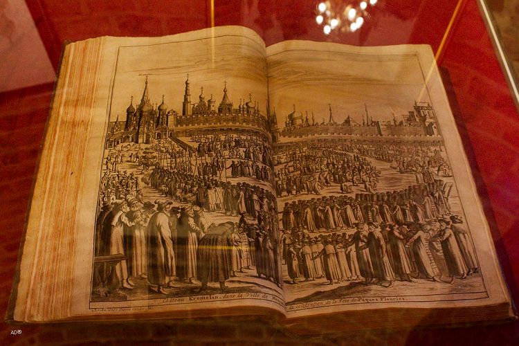 Шествию на осляти посвящены описания и гравюры в старинных книгах
