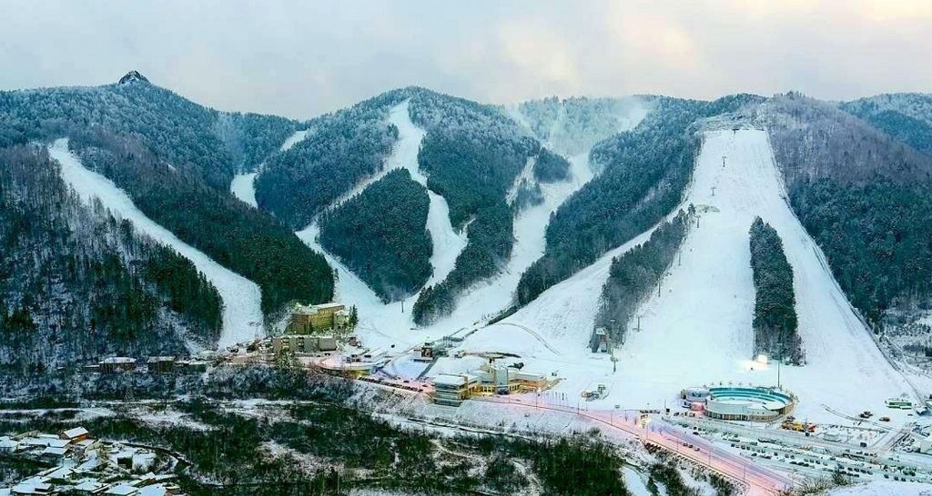 Склоны горнолыжного курорта Бобровый лог
