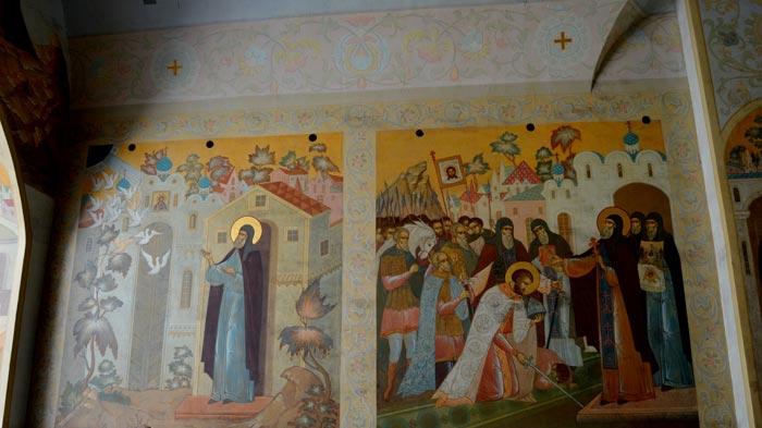 Фрагменты жития Сергия Радонежского в Сергиевой Лавре Фрагменты жития Сергия Радонежского в Сергиевой Лавре
